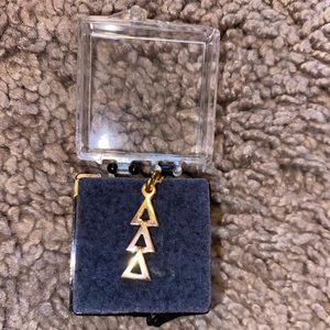 Tri Delta necklace 24k gold